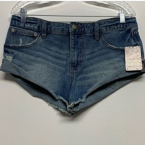 NEW Free People Size 26 Felton Women's Jean Raw Hem Shorts NWT